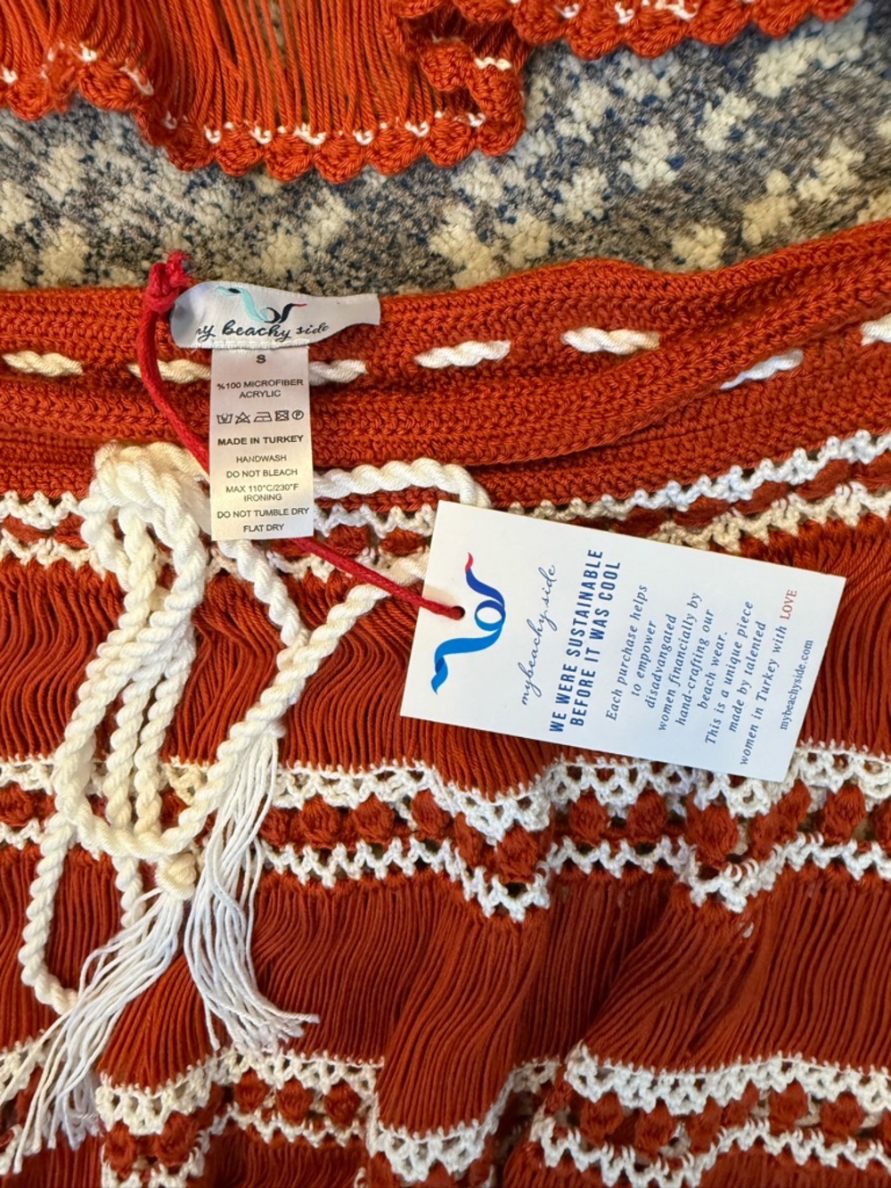 My beachy side-Crochet Mini Skirt Set - Brand size S, NWT - Picture 8 of 8